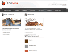 Tablet Screenshot of dinosoria.com